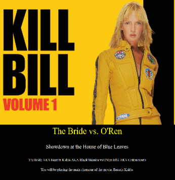 Kill Bill hypertext