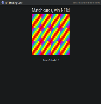 NFT matching card game